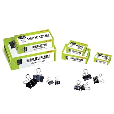 Bindercrip M/32 mm (12 pcs/black/office depot)
