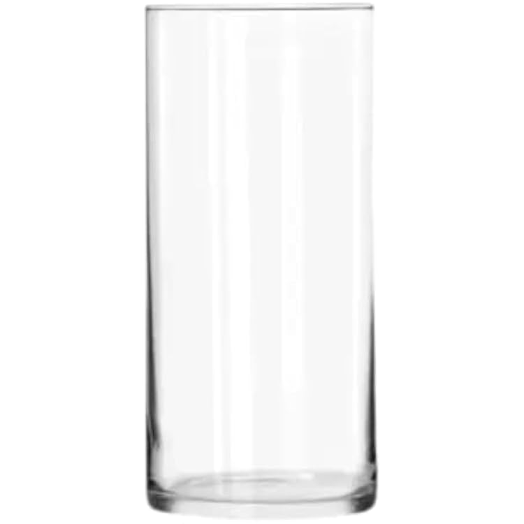 Libbey Cylinder Vase, 7-12-Inch, Clear, Set of 12