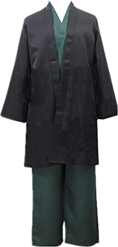 Anime Uniform Deluxe Suits Mens Black Kimono Halloween Outfit With Hat X-Large, Costume