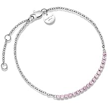 Rosefield - Tennis Light Rose Bracelet Silver - Women