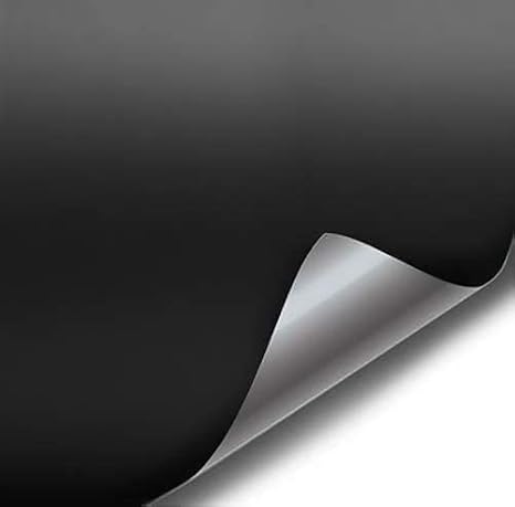 VViViD Satin Flat Matte Stealth Jet Black Vinyl Wrap Roll with Air Release Technology (5.5ft x 5ft)