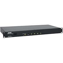 Lowell SEQR-4 Classic Power Sequencer, 4 Steps, 1U Rackmount Panel, Rocker Switch, Steel Rackmount Chassis with Black Finish, LED Status Indicators, Adjustable Delay 0.5 to 10 Seconds Between Steps