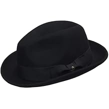 Crooner Wool Felt Fedora Trilby Snap Brim Hat Lined