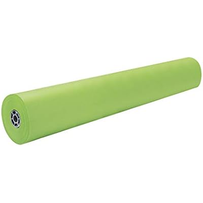 Pacon Rainbow Lightweight Duo-Finish Kraft Paper Roll, 3-Feet by 1000-Feet, Lite Green 63120