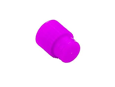 Caplugs Evergreen 300-2912-K20 STP Series Standard Test Tube Stopper Cap with Recessed Top for Tube Size 12 mm, 200 Pack, Fuchsia HD-PE, Secure Seal, Liquid Handling, Sample Preservation (99193007)