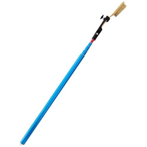Stick Clip Rock Climbing Brush with Extendable Pole| Angle Adjustable Bouldering Chalk Brush Climbing Sticks