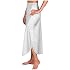 Velrose Shadowline Women's Nylon Essentials Double Slit 1/2 Slip, 2116, White, S