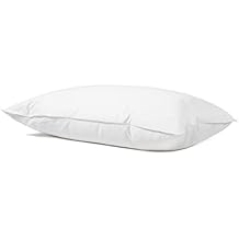 Premier Soft Down and Feather Pillow, Ideal Support for Stomach Sleepers, Queen Size, White