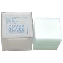 MSS-01-20 Glass Square Microscope Cover Slips 20 x 20mm Cover Glass Coverslip Pack of 100