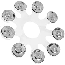 Totority Replacement Accessories Mountable Cymbal Ching Rings Drum Cymbals Tambourine Ring for Adults Boys and Girls Percussion Instruments
