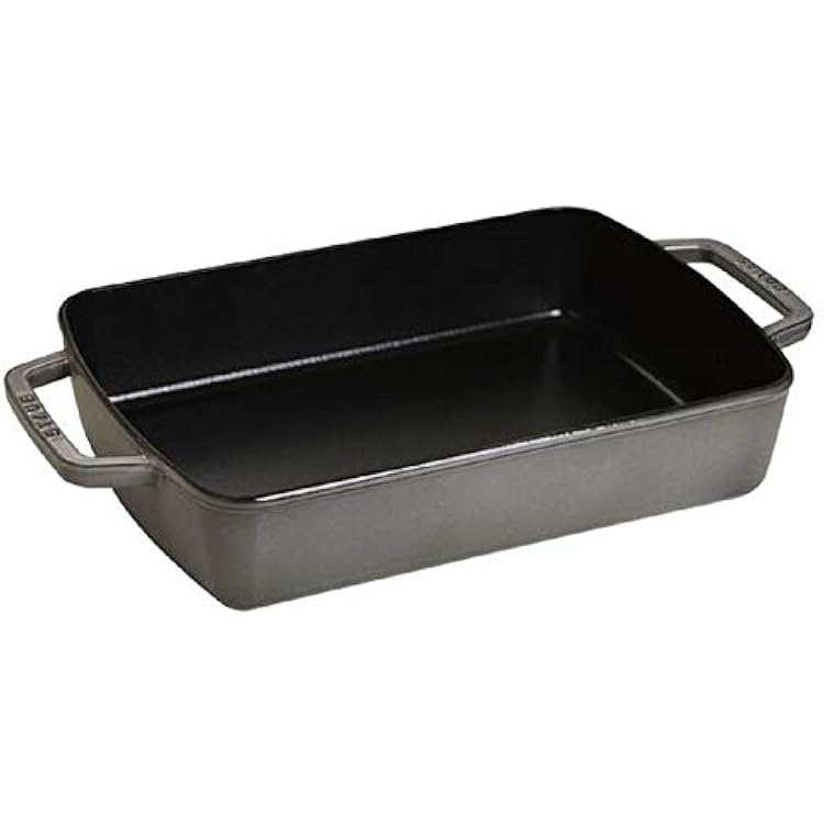 STAUB Cast Iron Roasting Pan 30 x 20 cm Graphite Grey