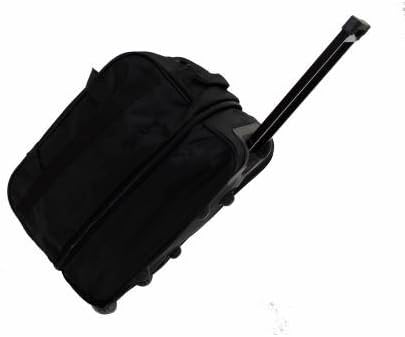 Escape Rickshaw Wheeled Travel Suitcase Gusseted Cabin Size Suitcase Black