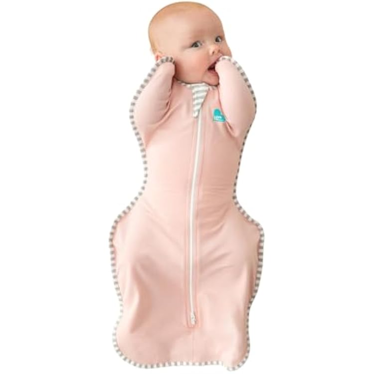 Love to Dream Swaddle UP Self-Soothing Sleep Sack 13-19 lbs., Dramatically Better Sleep, Snug Fit Calms Startle Reflex, 1.0 TOG, Medium 13-19 lbs, Dusty Pink