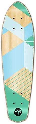 Yocaher Geometric Series Skateboard Longboard Micro Cruiser Deck Only Geometric Green