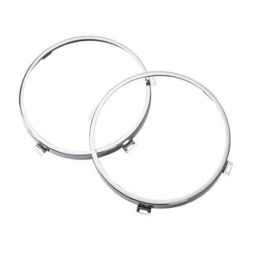7 Round Headlight Mounting Bracket Jku Bezel Chrome for Jeep for Wrangler 2007-201 Metal RT-TCZ21191806