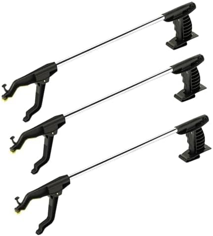 Cubii Health Handi-Reacher, Long - 30", Lightweight, Rotating, Easy-to-Use, Handy Trigger Grabber, Created for People with Restricted Grip Strength and Gripping Capabilities, 3/PK
