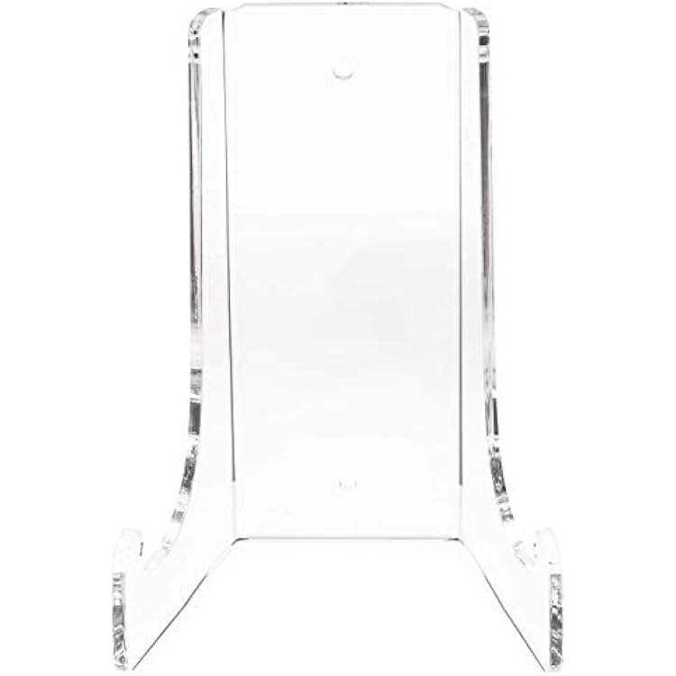 Clear Choice Double-Bend Acrylic Easel Stand 6.5 H 316 thick |Table top or Wall Mount, Display, Flat Plates, Photos, Place Cards, use for Weddings, Funerals or Birthdays | Clear H6.5 X W 4.5X D 3.5