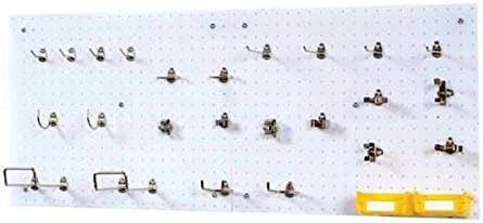 Pegboard, White, 22 In. H, Pr