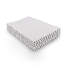 TIDI 1081 Avalon Dental Bib, White, 4 Layers, 13 W x 18 L (Pack of 500) Disposable Dental Bibs Embossed 3-Ply Tissue Poly Back to Help Prevent Leak-Through Nail Towels Tattoo Bibs