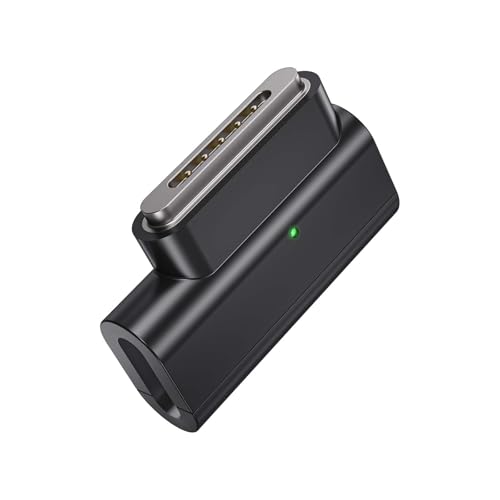 Lanhiem 140W PD Quick Charge USB C to Magnetic 3 Adapter, Compatible with Magsafe 3 with LED Indicator Light for MacBook Pro 202420232021 M1M2M3M4, MacBook Air 20222024M3M2, Gray