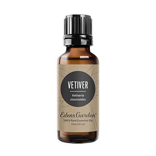 Edens Garden Vetiver Essential Oil- 100% Pure Premium Grade, Undiluted, Natural, Therapeutic, Aromatherapy, The Best for Diffuser, Skin, Humidifiers, Kid Safe 30 ml 1 fl oz