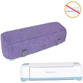 Luxja Dust Cover Compatible with Cricut Explore Air and Explore Air 2, Dust Cover with Back Pockets, Purple (Quilted Fabric)