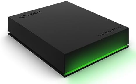 Xbox Game Drive 5TB Storage Capacity LED Light Bar Compatible with Xbox Series X|S and Xbox One