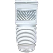 InvisaFlow 4490 Downspout Filter, White