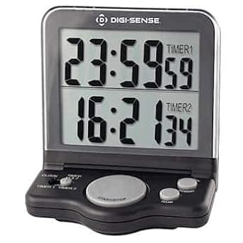 Cole-Parmer AO-94440-10 Dual-Display 2-Channel Jumbo-Digit Digital Clock/Timer