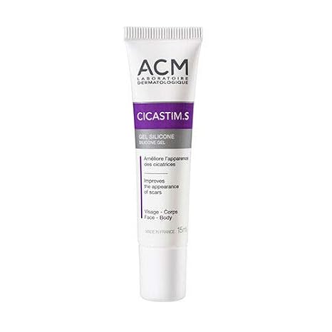 Acm laboratoire cicastim.s silicone gel 15ml proven repair effect anti scars new