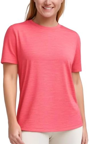 Zengjo Womens Athletic Shirts Short Sleeve Loose-Fit Activewear Tops Soft Lightweight Yoga Gym Summer Casual
