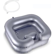Portable Shampoo Bowl, Inflatable Hair Washing Sink for Bedridden, Disabled,Injured, Hair Washtub for Dreadlocks and at Home Sink Washing