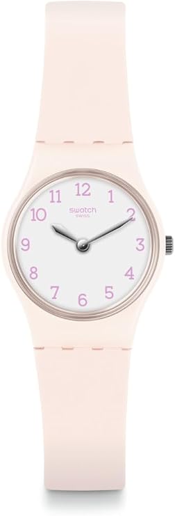 Swatch Lady Women's Watch Casual Polymer Pink Quartz Waterproof Pinkbelle