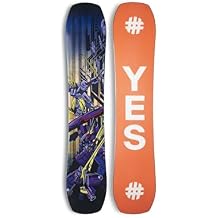 YES First Basic Snowboard Easy-Riding All-Mountain Board for Beginner to Intermediate Riders - Size 127 - Color Black - Season 2026