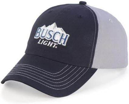 Busch Light Signature Stitched Mountain Logo Hat - Blue & Gray