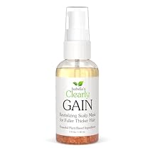Isabella's Clearly GAIN Natural Hair and Scalp Oil with Rosemary, Castor Oil & Essential Oils | Nourishing Serum for Fuller Thicker Looking Hair | Vegan, Waterless & Cruelty Free