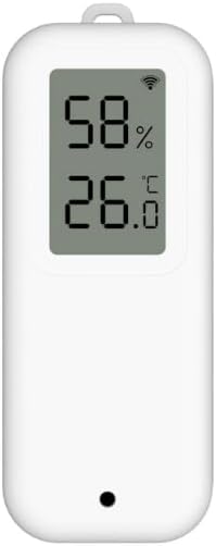 WiFi Mini LCD Ekranlı Sıcaklık ve Nem Sensörü (Tuya - SmartLife Uyumlu) IP65