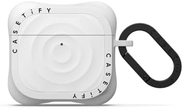 CASETiFY Ripple Airpods 4th Gen Case with Ring - White