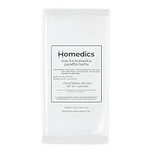 Homedics Paraffin Wax Refill for Paraffin Bath, 2 lb Unscented & Fragrance-Free Wax for Hands & Feet, Moisturizing Spa Treatment, No Dyes