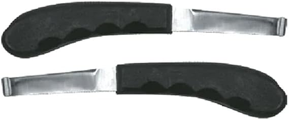 Regular Hoof Knife for Horses Farrier Tool with Plastic Grip Hoof Trimming Knife for Equine Care & Veterinary Use (Left Hand) (Regular-Blade - LH) (Regular Blade)