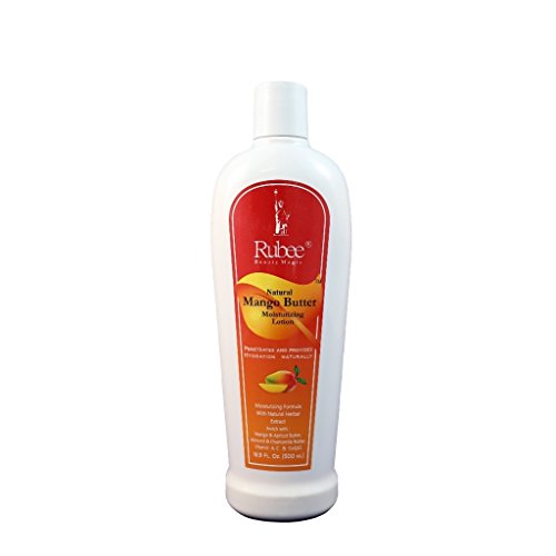RUBEE Natural Mango Butter Moisturizing Lotion 16.9 oz Pack of 2 get 1 Free