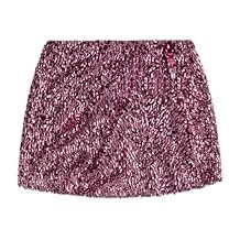 Crystal Cluster Sequin Mini Skirt