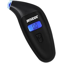 Digital Tire Pressure Gauge 0-150 PSI, 4 Settings Stocking Air Gauge for Car Truck Motocycles Bicycle Backlit LCD (Black)