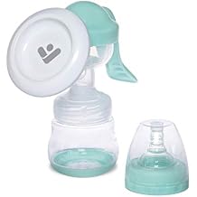 Nutrio BP Manual Manual Breast Pump, 100% Silicone BPA Free, 2 Suction Dispenses, Compact and Also Suitable for Travel, 150 ml Capacity