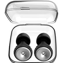 2 Ear Plugs,28dB Noise Reduction, Noise Relief,Soft Earplugs for Sleep,Reusable Hearing Protection in Silicone,Reducing Earplugs for Work,Travel,Focus,Conversation,8 Ear Tips in XS/S/M/L(Silver)