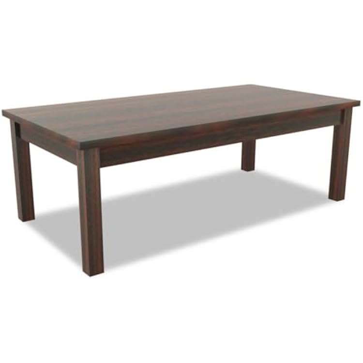Alera ALEVA7548MY Valencia Series 47.25 in. x 19.13 in. x 16.38 in. Rectangle Occasional Table - Mahogany