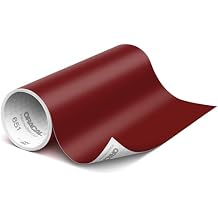 ORACAL 651 Matte Burgundy Vinyl Durable Roll Easy to Weed Permanent Adhesive Craft Vinyl for Plotting Machines, Decals & DIY Projects 12 x 10ft