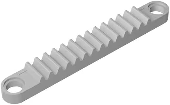 Gobricks 6630 Technic Gear Rack 1x8 With Holes, Light Bluish Gray, 50 pcs