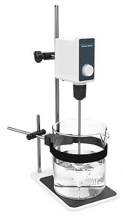 Overhead Stirrer 10L Electric Lab Stirrer Full Set Max Smount of Stirring(H2O) 10L RPM 100-1000rpm Max Torque 20N.cm Max Viscosity 10000mPas Brush Motor
