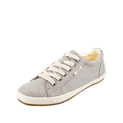 Taos Star Womens Sneaker - Iconic Style with Canvas Design for Everyday Adventures - Custom Fit Lacing and Premium Removable Footbed with Arch Support for All Day Comfort